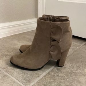 Brown Suede Booties